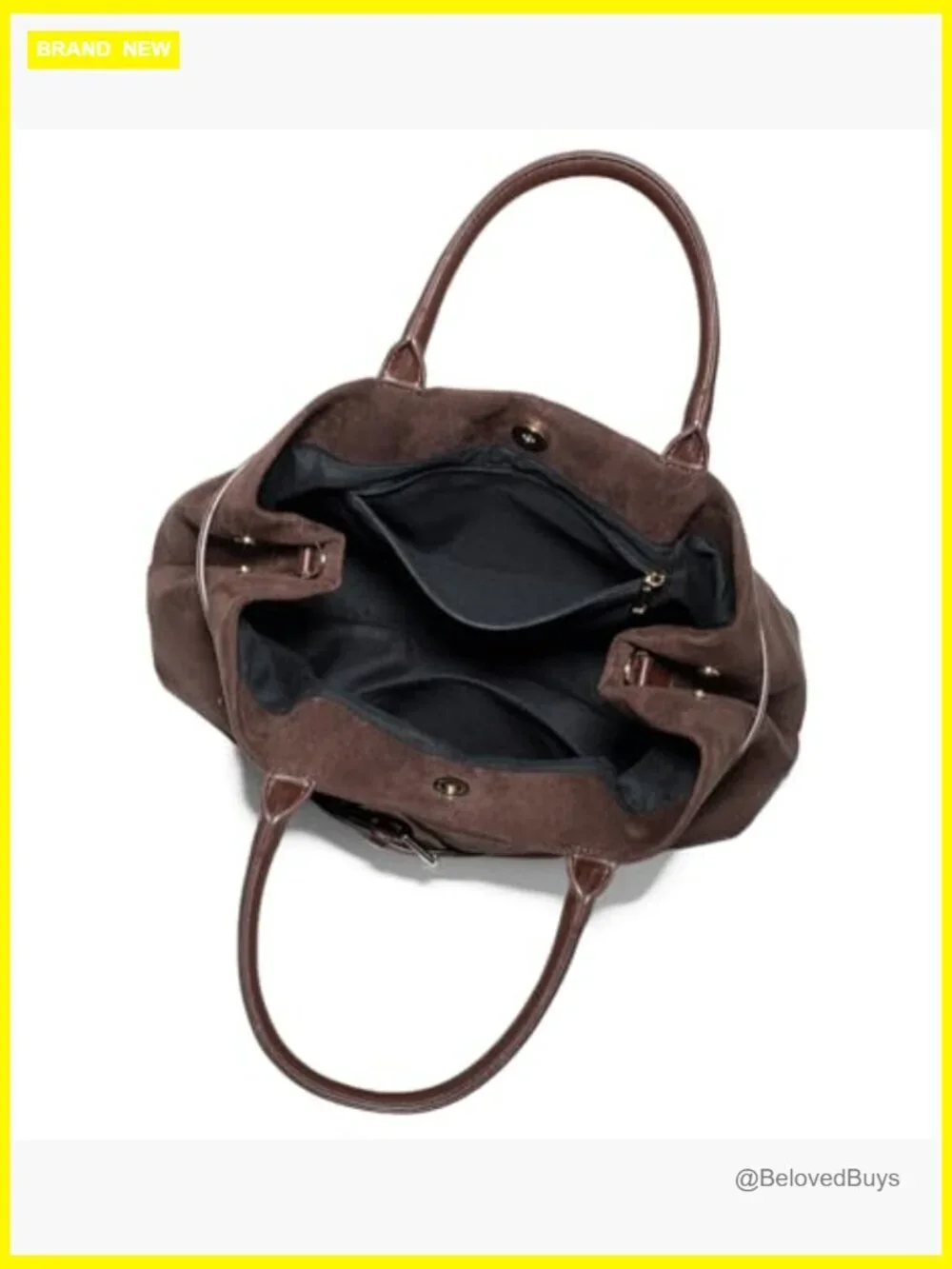 Suede Hobo Tote Crossbody Bag with Adjustable Strap